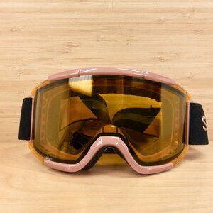 Smith Squad Goggles Rose Frame Yellow Lens / Anti-Fog Snow Ski Snowboard Goggles